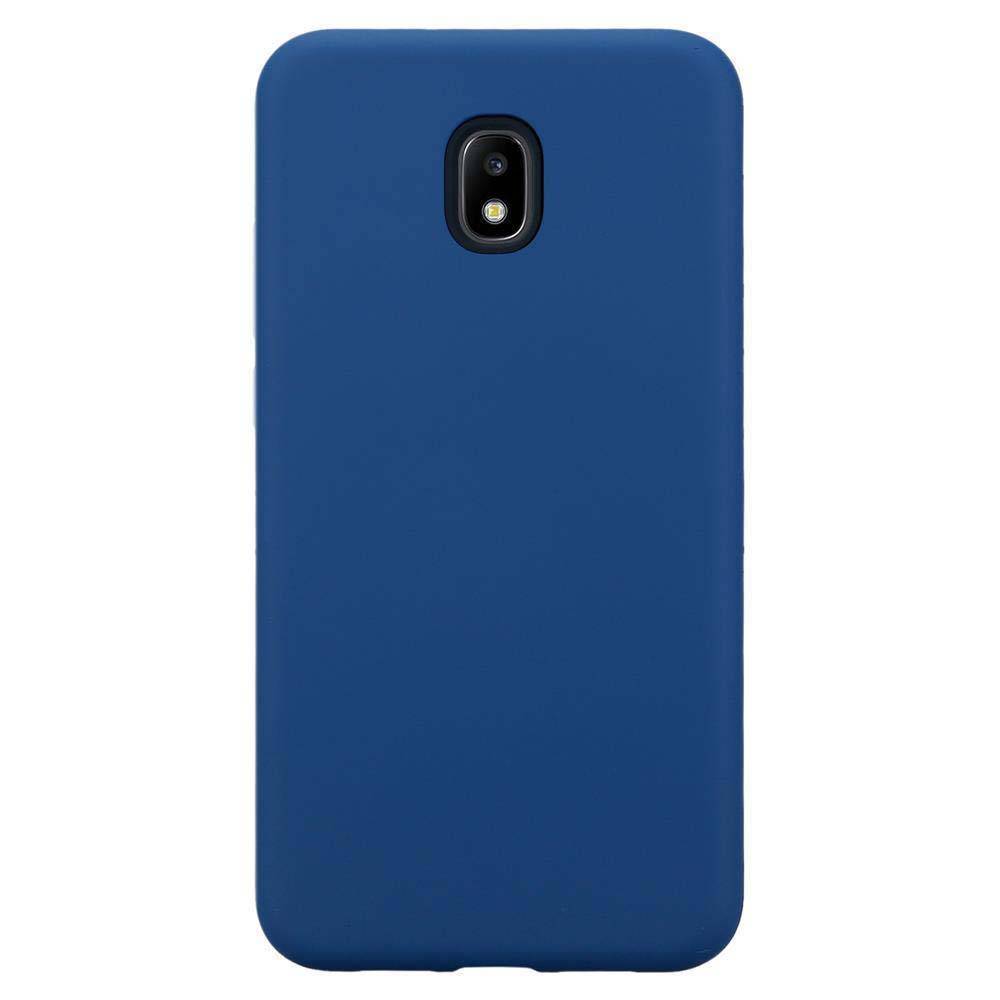 Cadorabo Hülle für Samsung Galaxy J5 2017 Schutz Hülle in Blau Hybrid Handyhülle Etui TPU Silikon Cover