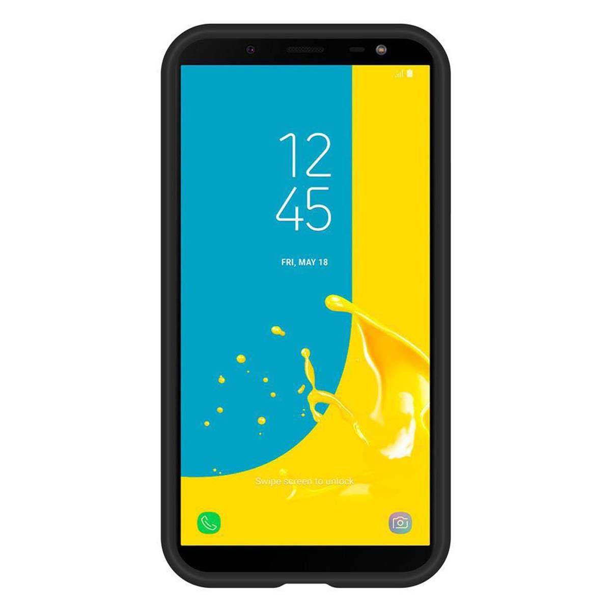Cadorabo Schutzhülle für Samsung Galaxy J6 2018 Hülle in Rot Outdoor Etui Hybrid Handyhülle extra Grip Anti Rutsch