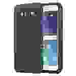 Cadorabo Hülle für Samsung Galaxy J7 2015 Schutz Hülle in Grau Hybrid Handyhülle Etui TPU Silikon Cover