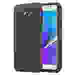 Cadorabo Hülle für Samsung Galaxy NOTE 5 Schutz Hülle in Grau Hybrid Handyhülle Etui TPU Silikon Cover