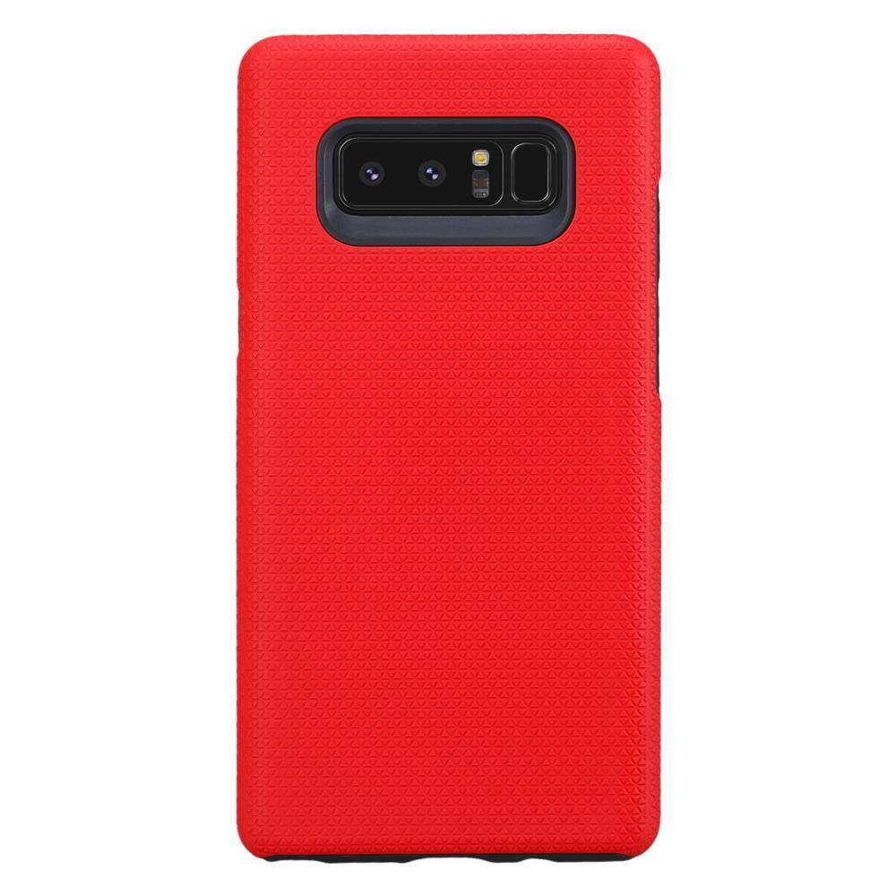 Cadorabo Schutzhülle für Samsung Galaxy NOTE 8 Hülle in Rot Outdoor Etui Hybrid Handyhülle extra Grip Anti Rutsch