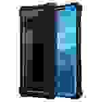 Cadorabo Hülle für Samsung Galaxy S10 4G Schutzhülle in Blau Handy Hülle Etui TPU Silikon-Rand Glas-Rücken Acryl