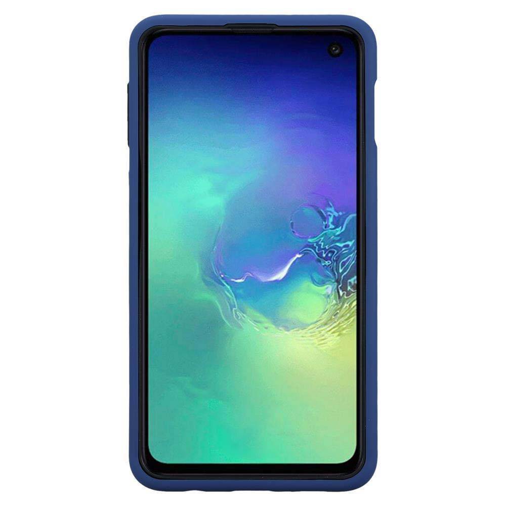 Cadorabo Hülle für Samsung Galaxy S10 4G Schutz Hülle in Blau Hybrid Handyhülle Etui TPU Silikon Cover