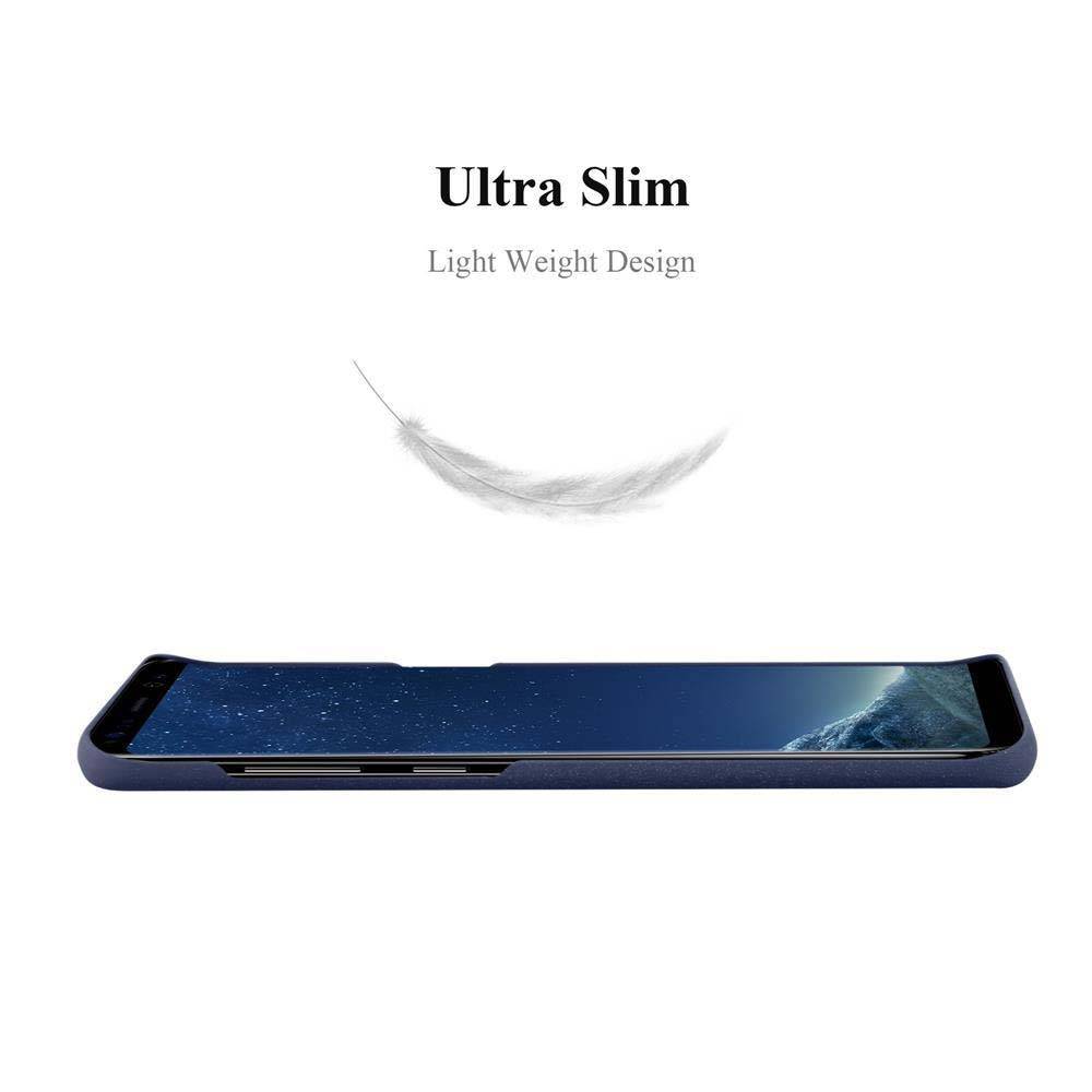 Cadorabo Schutzhülle für Samsung Galaxy S8 Hülle in Blau Etui Hard Case Handyhülle Cover