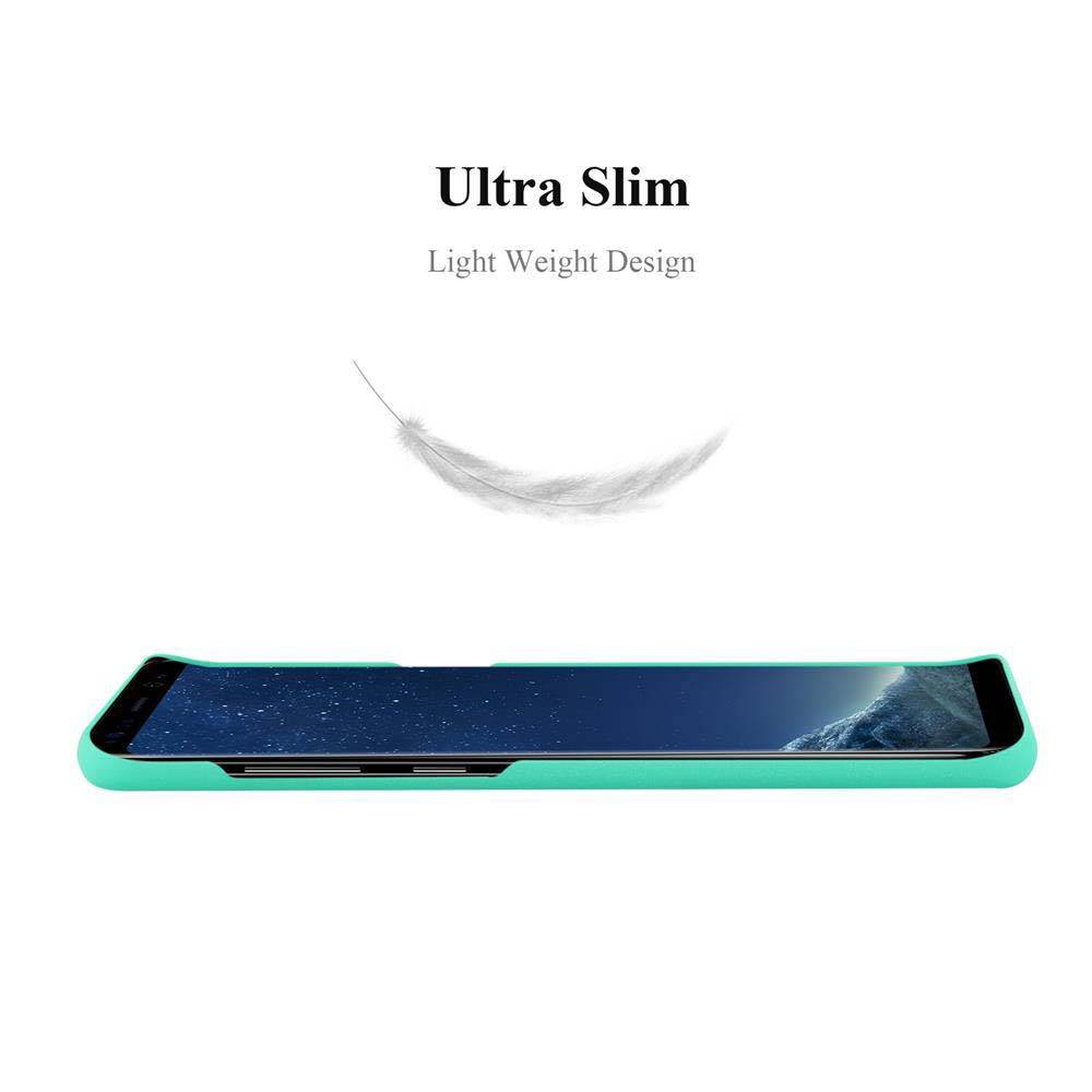 Cadorabo Schutzhülle für Samsung Galaxy S8 Hülle in Grün Etui Hard Case Handyhülle Cover