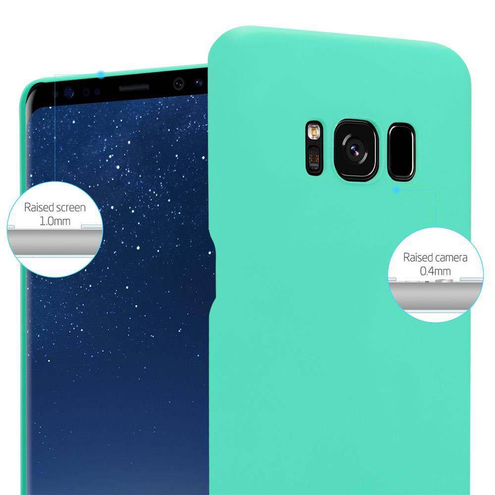 Cadorabo Schutzhülle für Samsung Galaxy S8 Hülle in Grün Etui Hard Case Handyhülle Cover