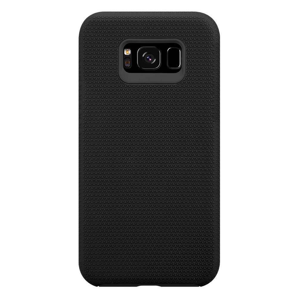 Cadorabo Schutzhülle für Samsung Galaxy S8 PLUS Hülle in Schwarz Outdoor Etui Hybrid Handyhülle extra Grip Anti Rutsch