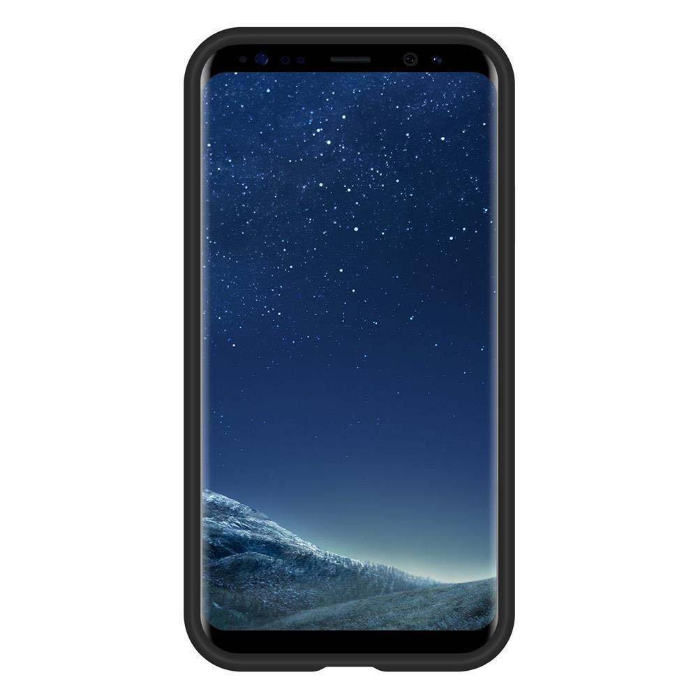Cadorabo Schutzhülle für Samsung Galaxy S8 PLUS Hülle in Schwarz Outdoor Etui Hybrid Handyhülle extra Grip Anti Rutsch