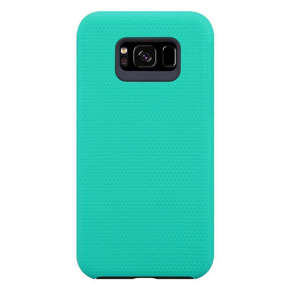 Cadorabo Schutzhülle für Samsung Galaxy S8 PLUS Hülle in Türkis Outdoor Etui Hybrid Handyhülle extra Grip Anti Rutsch