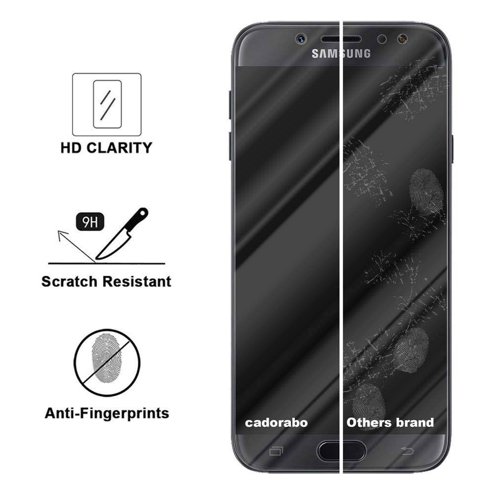 Cadorabo Panzer Folie für Samsung Galaxy J7 2018 Schutzfolie in Transparent Gehärtetes Tempered Display-Schutzglas