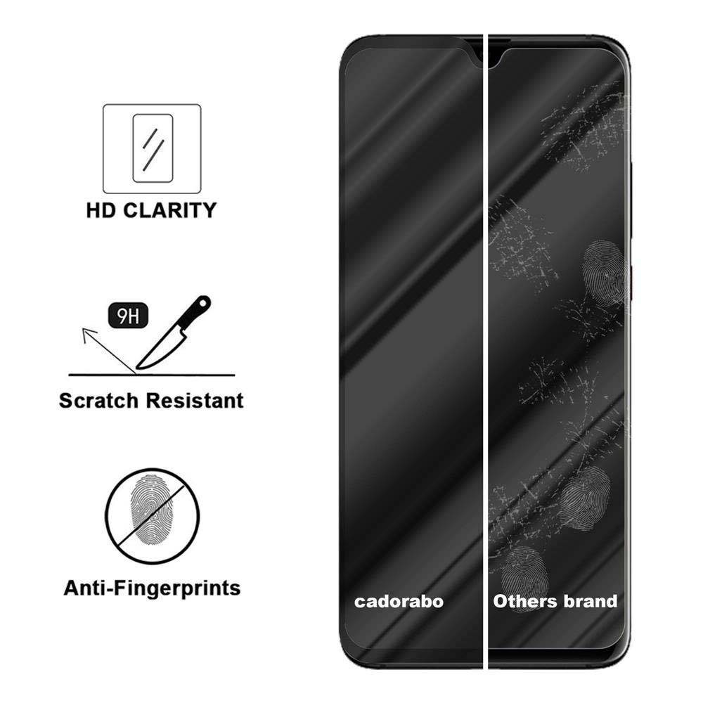 Cadorabo Panzerfolie für Huawei P30 PRO Schutzfolie in Schwarz Vollbild Folie Tempered Display Schutzglas