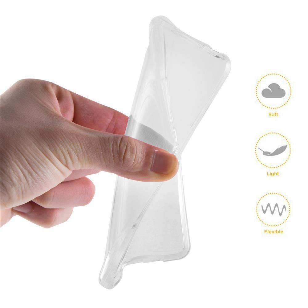 Cadorabo Hülle für Honor 10 LITE / Huawei P SMART 2019 Schutz Hülle in Transparent Schutzhülle TPU Silikon Cover Etui
