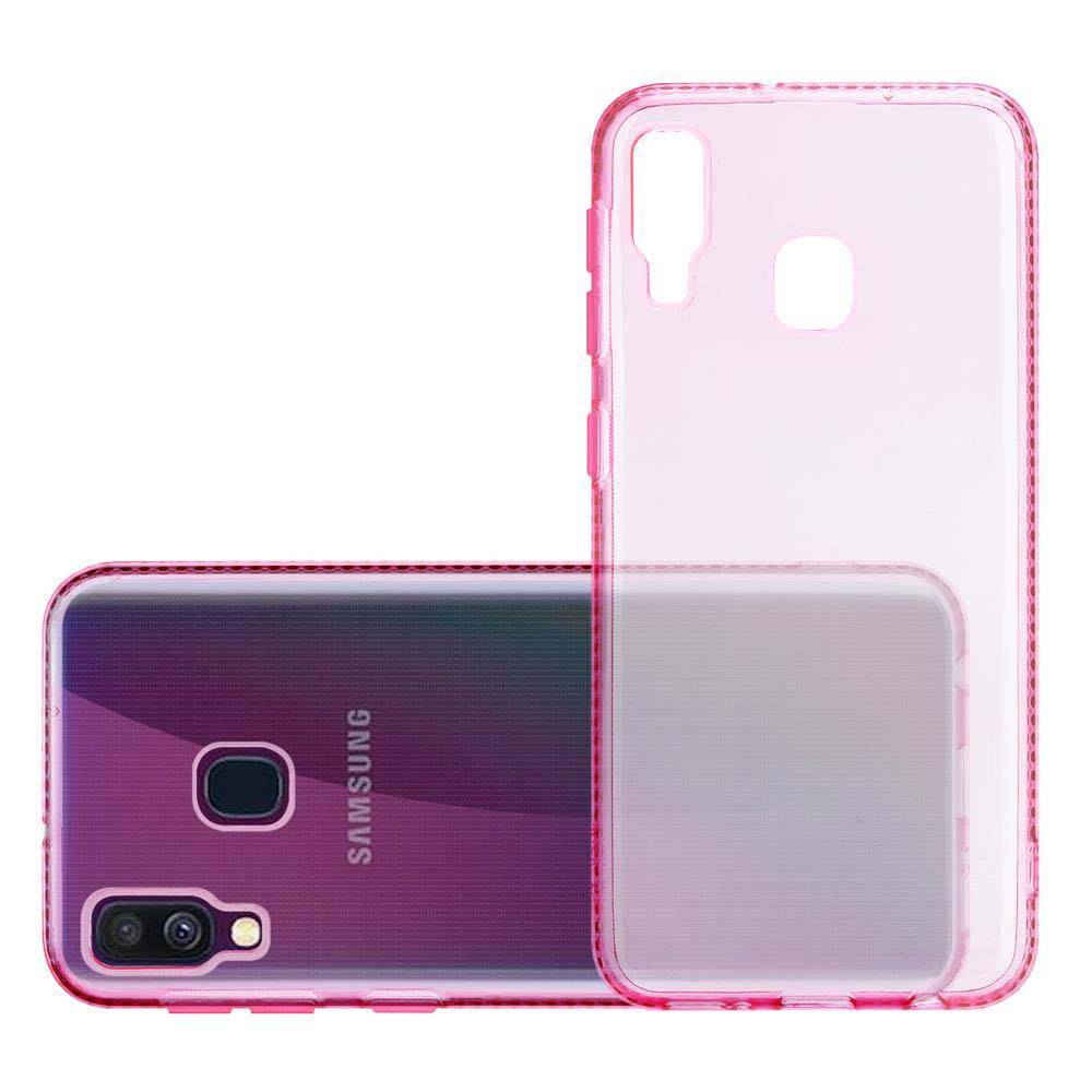Cadorabo Hülle für Samsung Galaxy A40 Schutz Hülle in Rosa Case Cover TPU Silikon Strass Handyhülle Etui