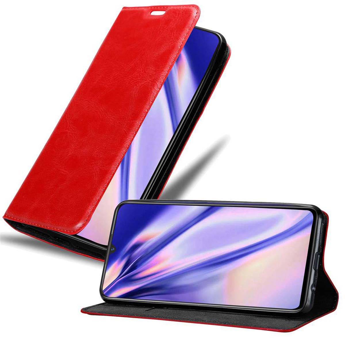 Cadorabo Hülle für Vivo X21s Schutz Hülle in Rot Handyhülle Etui Case Cover Magnetverschluss