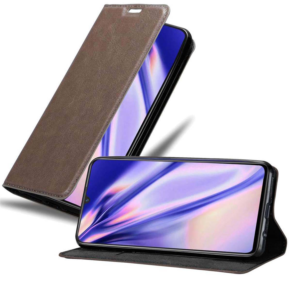 Cadorabo Hülle für Vivo X21s Schutz Hülle in Braun Handyhülle Etui Case Cover Magnetverschluss