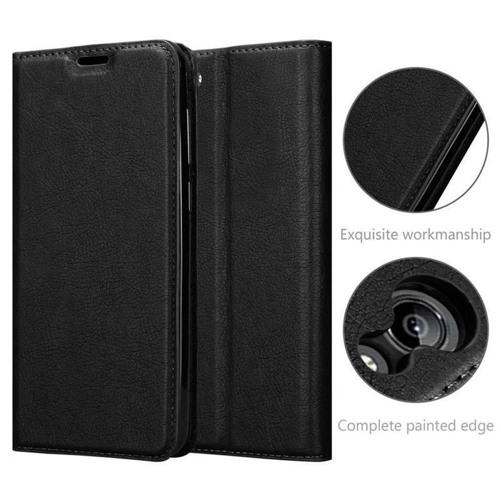 Cadorabo Hülle für Vivo Y71 Schutz Hülle in Schwarz Handyhülle Etui Case Cover Magnetverschluss
