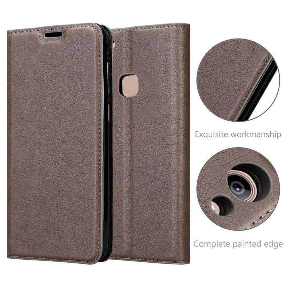Cadorabo Hülle für Vivo Y81i Schutz Hülle in Braun Handyhülle Etui Case Cover Magnetverschluss