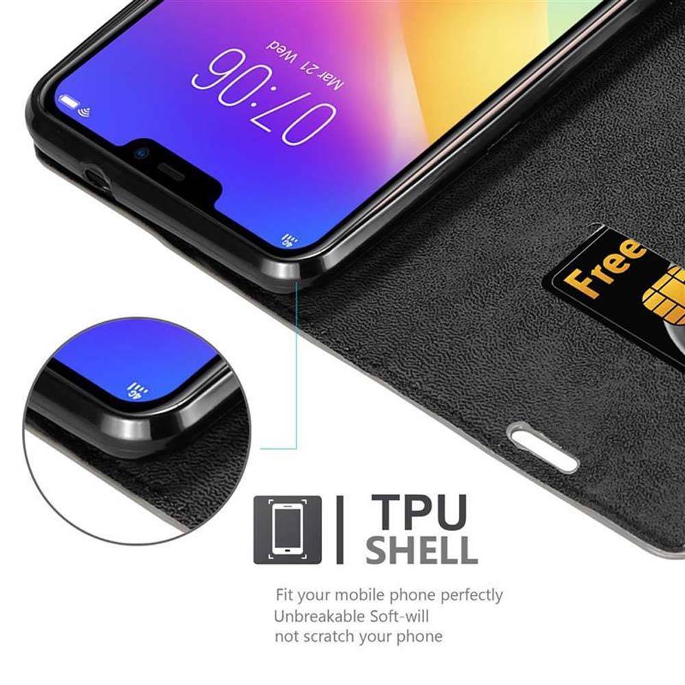 Cadorabo Hülle für Vivo Y81i Schutz Hülle in Braun Handyhülle Etui Case Cover Magnetverschluss