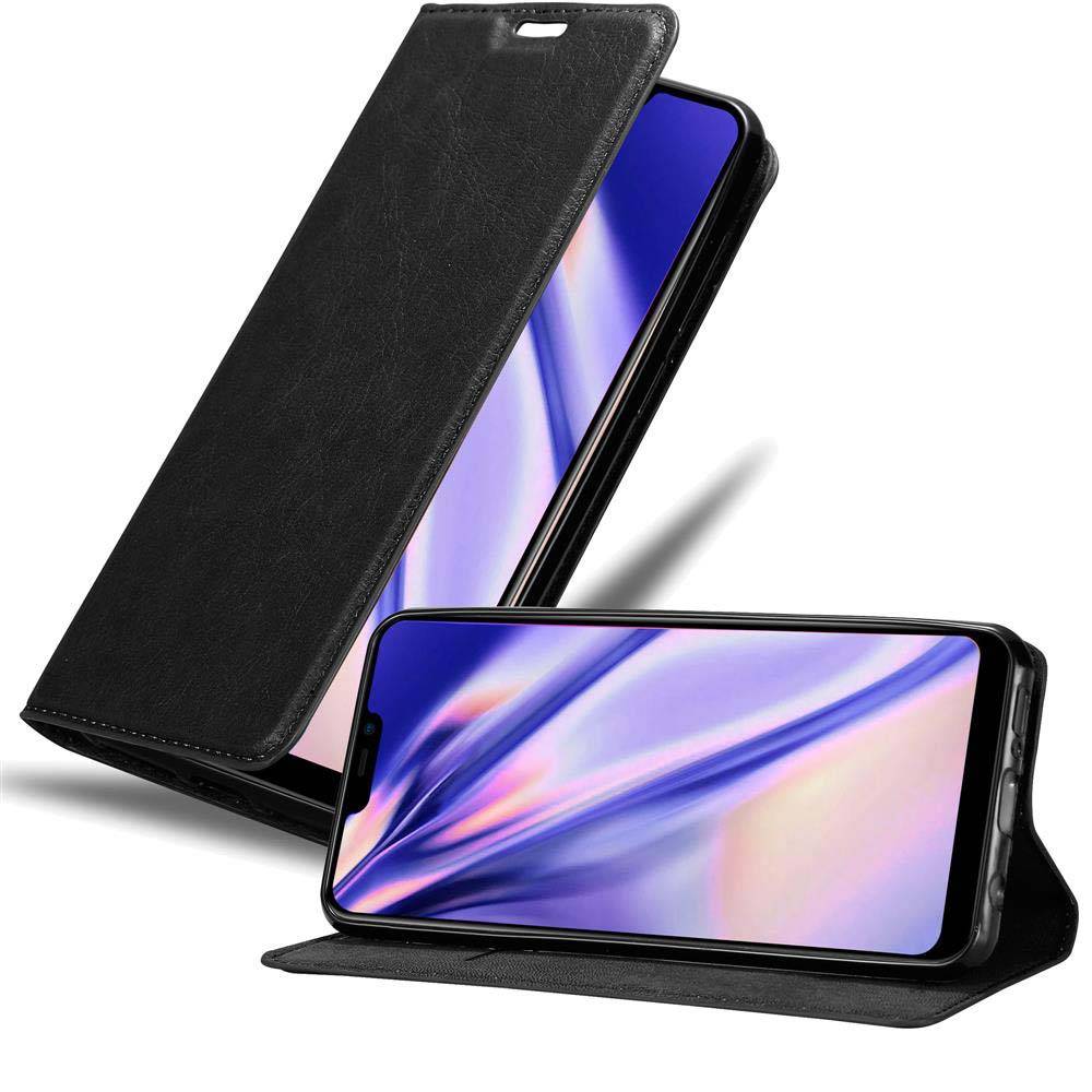 Cadorabo Hülle für Vivo Y81i Schutz Hülle in Schwarz Handyhülle Etui Case Cover Magnetverschluss