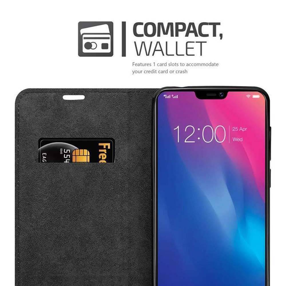 Cadorabo Hülle für Vivo Y85 Schutz Hülle in Braun Handyhülle Etui Case Cover Magnetverschluss