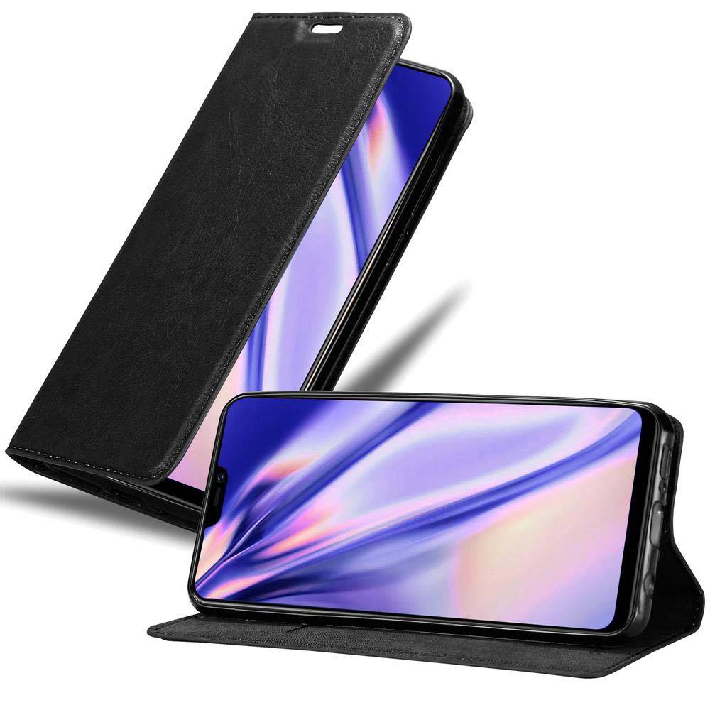 Cadorabo Hülle für Vivo Y85 Schutz Hülle in Schwarz Handyhülle Etui Case Cover Magnetverschluss