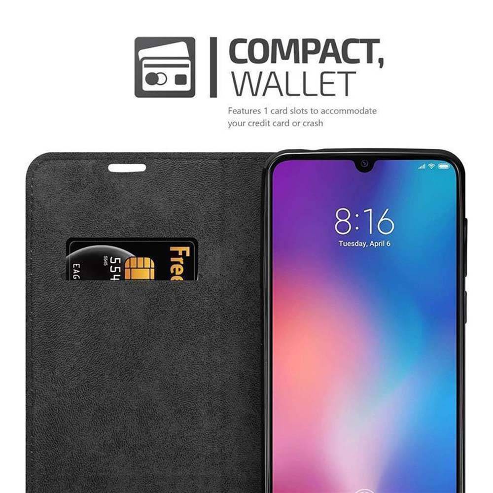 Cadorabo Hülle für Xiaomi Mi 9 Schutz Hülle in Rot Handyhülle Etui Case Cover Magnetverschluss