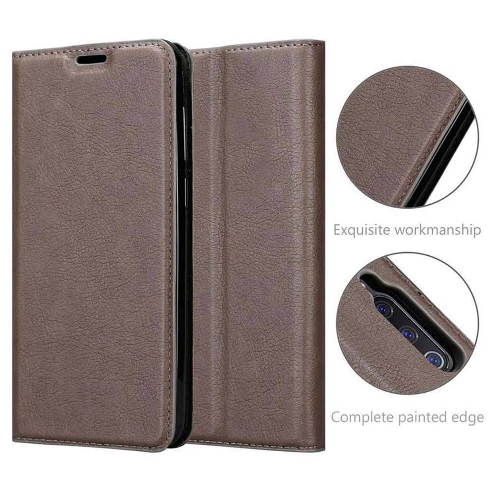 Cadorabo Hülle für Xiaomi Mi 9 Schutz Hülle in Braun Handyhülle Etui Case Cover Magnetverschluss