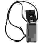 Cadorabo Hülle für Apple iPhone 5 / 5S / SE 2016 Schutzhülle in Schwarz Handy Kette Silikon Kordel abnehmbares Etui