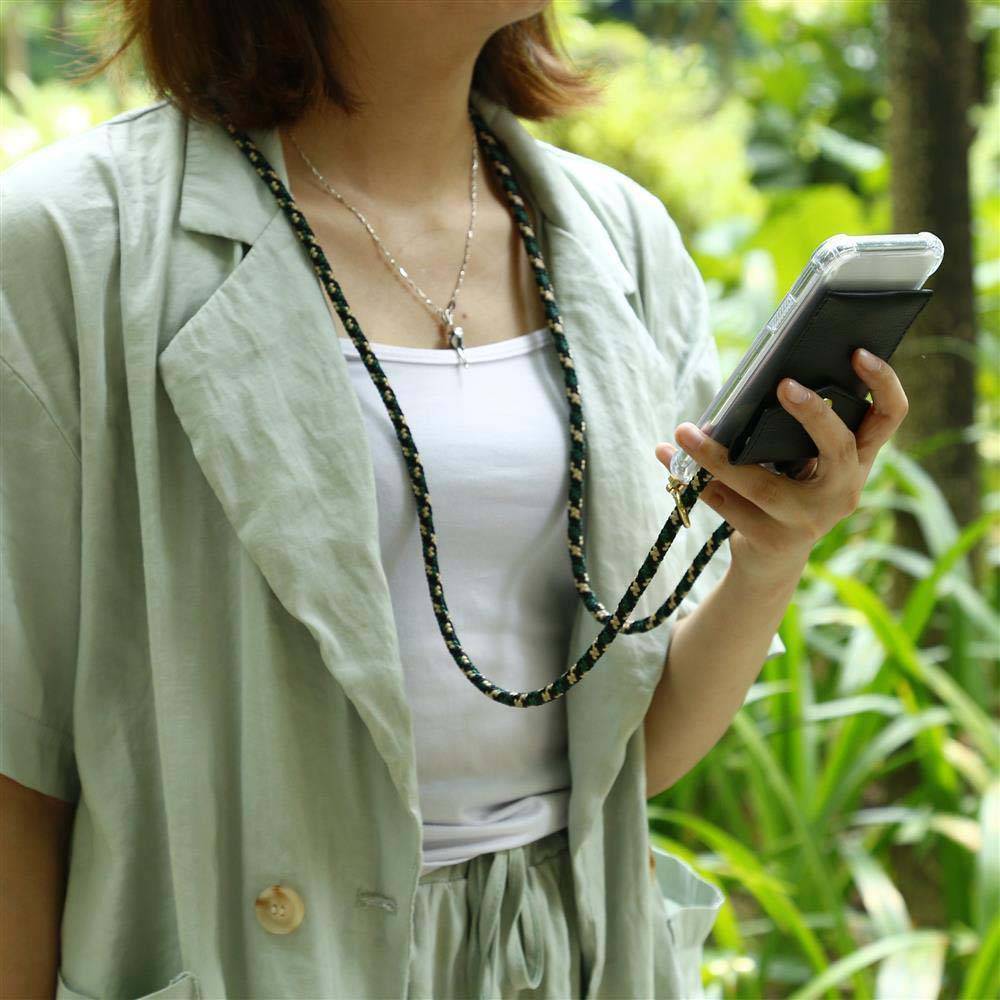 Cadorabo Hülle für Apple iPhone XS MAX Schutzhülle in Braun Handy Kette Silikon Kordel abnehmbares Etui