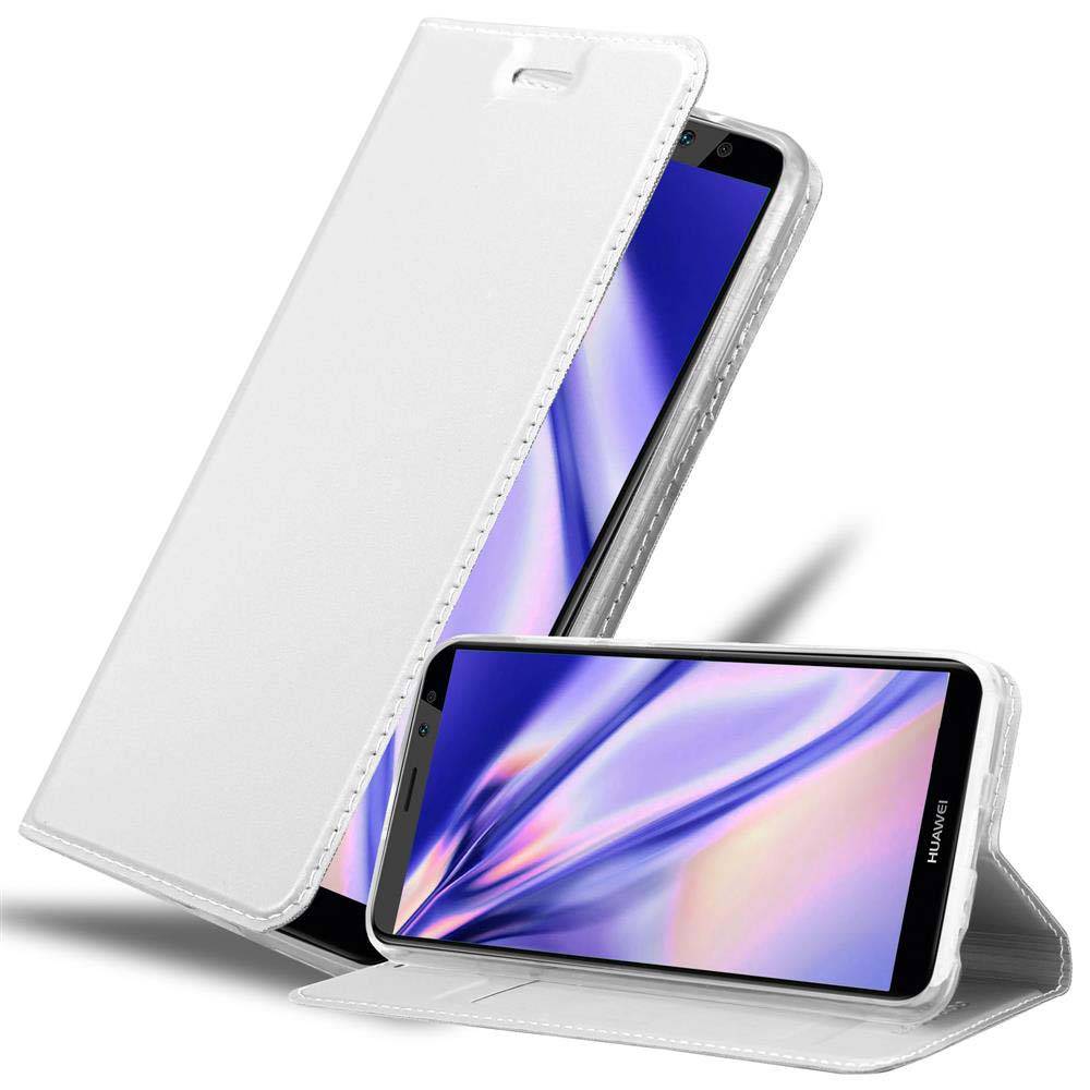 Cadorabo Handyhülle für Huawei MATE 10 LITE Schutz Hülle in Silber Cover Etui Book Case Booklet