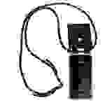 Cadorabo Hülle für LG G8 ThinQ Schutzhülle in Schwarz Handy Kette Silikon Kordel abnehmbares Etui