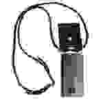 Cadorabo Hülle für Motorola MOTO G5S Schutzhülle in Schwarz Handy Kette Silikon Kordel abnehmbares Etui