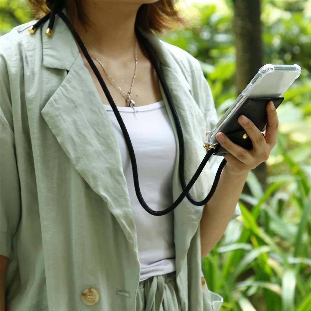 Cadorabo Hülle für Nokia 5 2017 Schutzhülle in Schwarz Handy Kette Silikon Kordel abnehmbares Etui