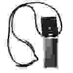 Cadorabo Hülle für Nokia 8 2017 Schutzhülle in Schwarz Handy Kette Silikon Kordel abnehmbares Etui