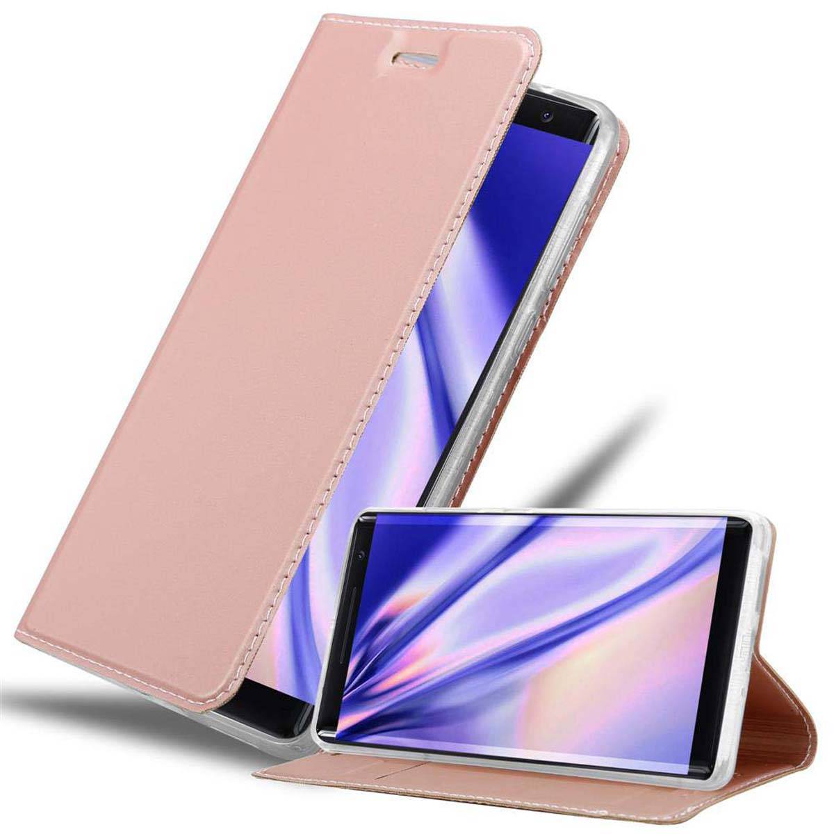 Cadorabo Handyhülle für Nokia 8 Sirocco Schutz Hülle in Rosa Cover Etui Book Case Booklet