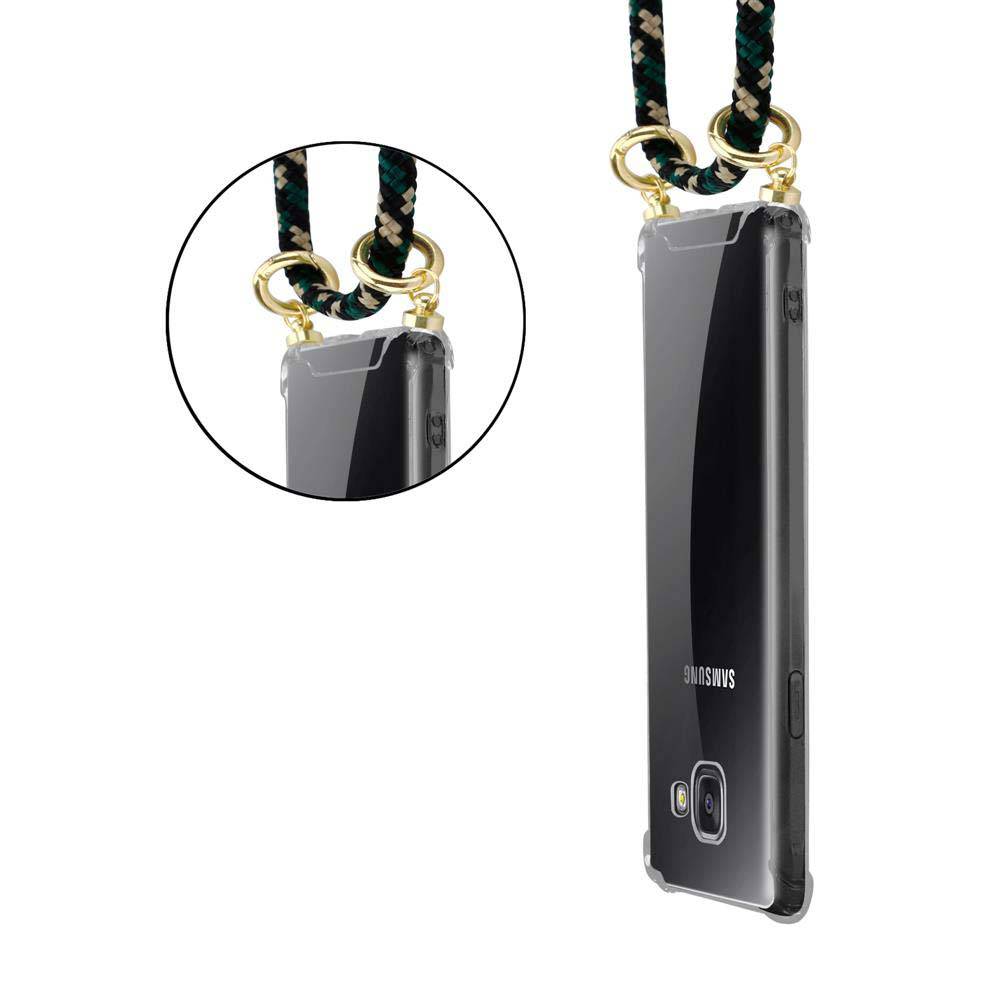 Cadorabo Hülle für Samsung Galaxy A5 2016 Schutzhülle in Braun Handy Kette Silikon Kordel abnehmbares Etui