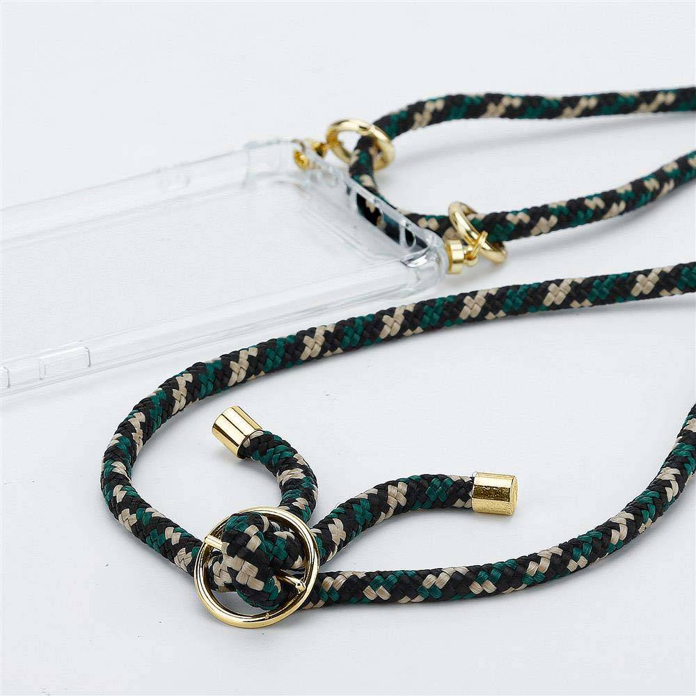 Cadorabo Hülle für Samsung Galaxy J5 2015 Schutzhülle in Braun Handy Kette Silikon Kordel abnehmbares Etui