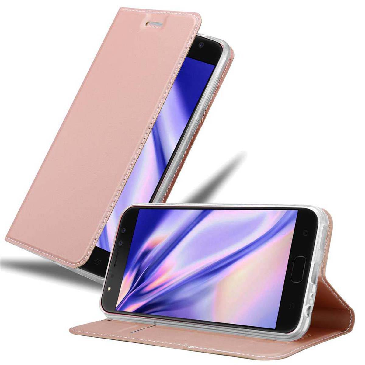 Cadorabo Handyhülle für Asus ZenFone 4 Selfie PRO Schutz Hülle in Rosa Cover Etui Book Case Booklet