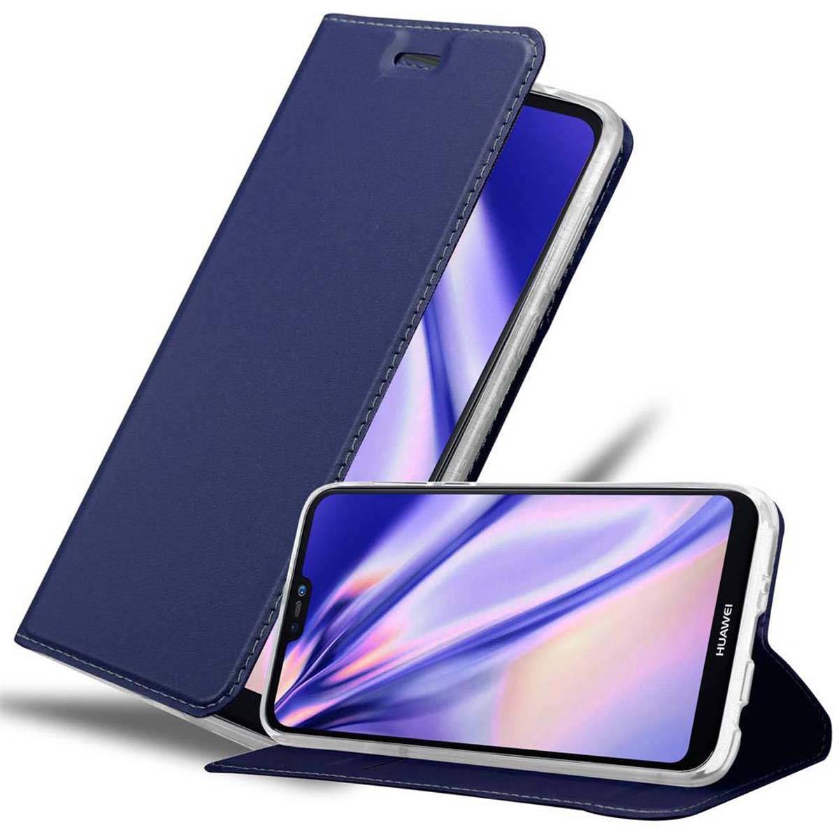 Cadorabo Handyhülle für Huawei P20 LITE 2018 / NOVA 3E Schutz Hülle in Blau Cover Etui Book Case Booklet