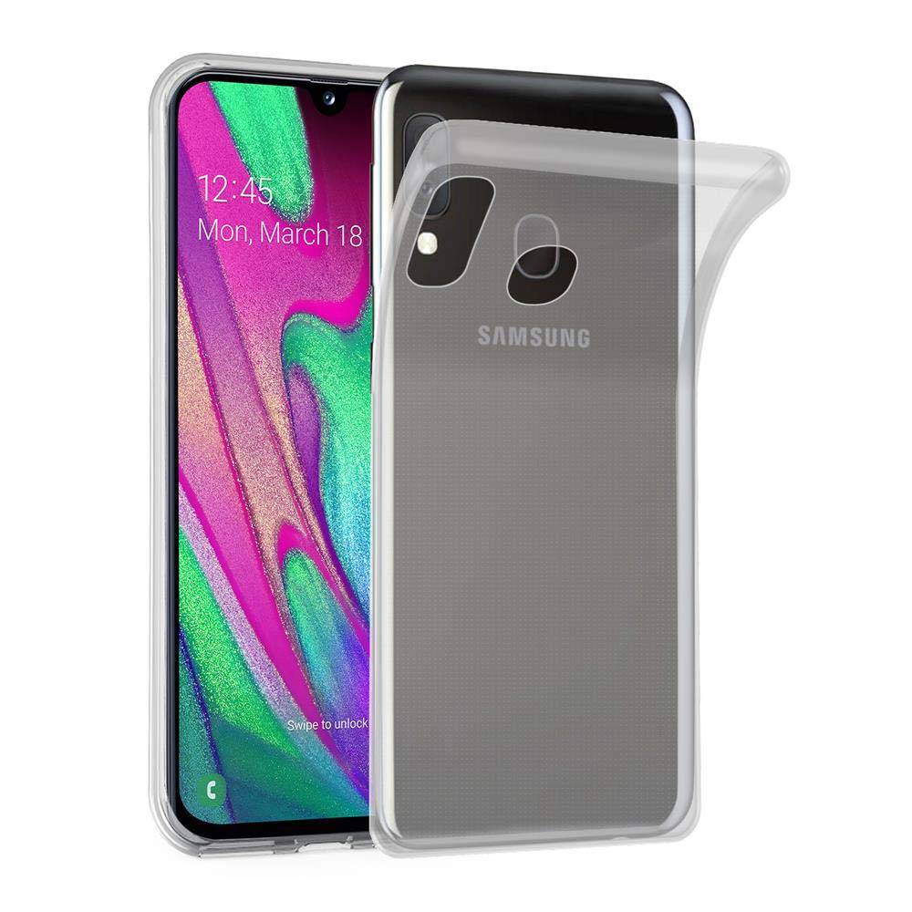 Cadorabo Hülle für Samsung Galaxy A40 Schutz Hülle in Transparent Schutzhülle TPU Silikon Cover Etui Case