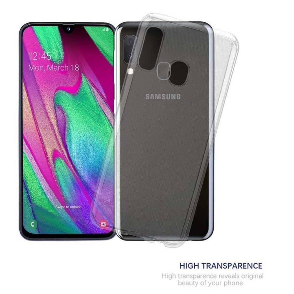 Cadorabo Hülle für Samsung Galaxy A40 Schutz Hülle in Transparent Schutzhülle TPU Silikon Cover Etui Case