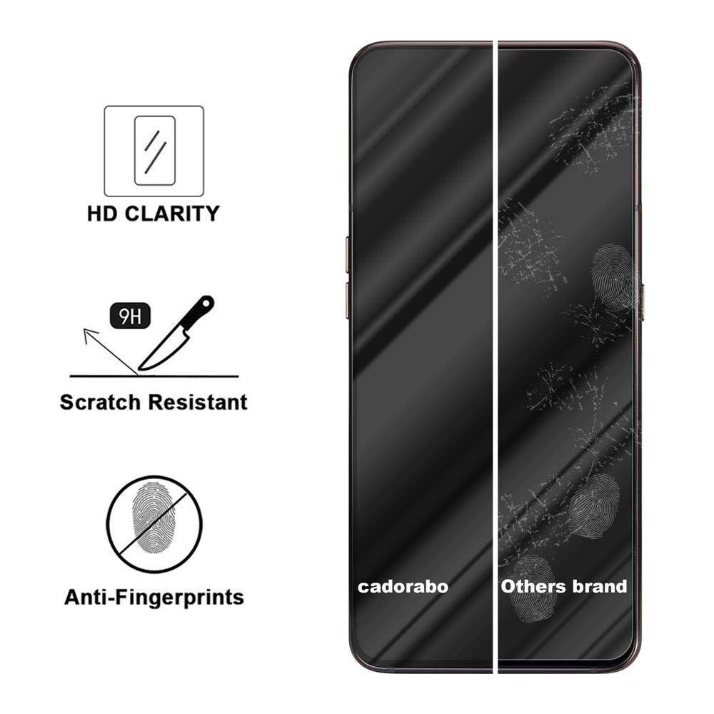 Cadorabo Panzerfolie für Samsung Galaxy A80 / A90 Schutzfolie in Schwarz Vollbild Folie Tempered Display Schutzglas