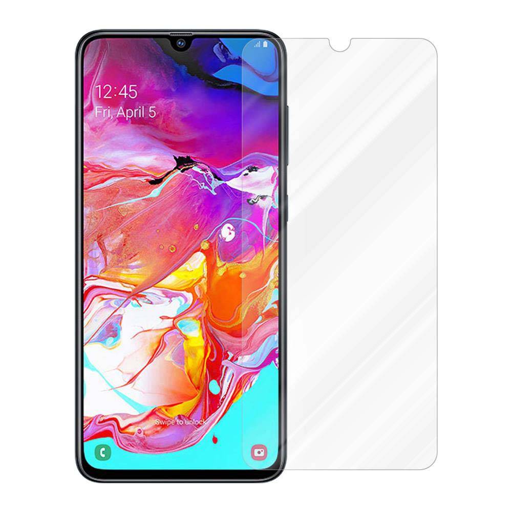 Cadorabo Panzer Folie für Samsung Galaxy A70 Schutzfolie in Transparent Gehärtetes Tempered Display-Schutzglas