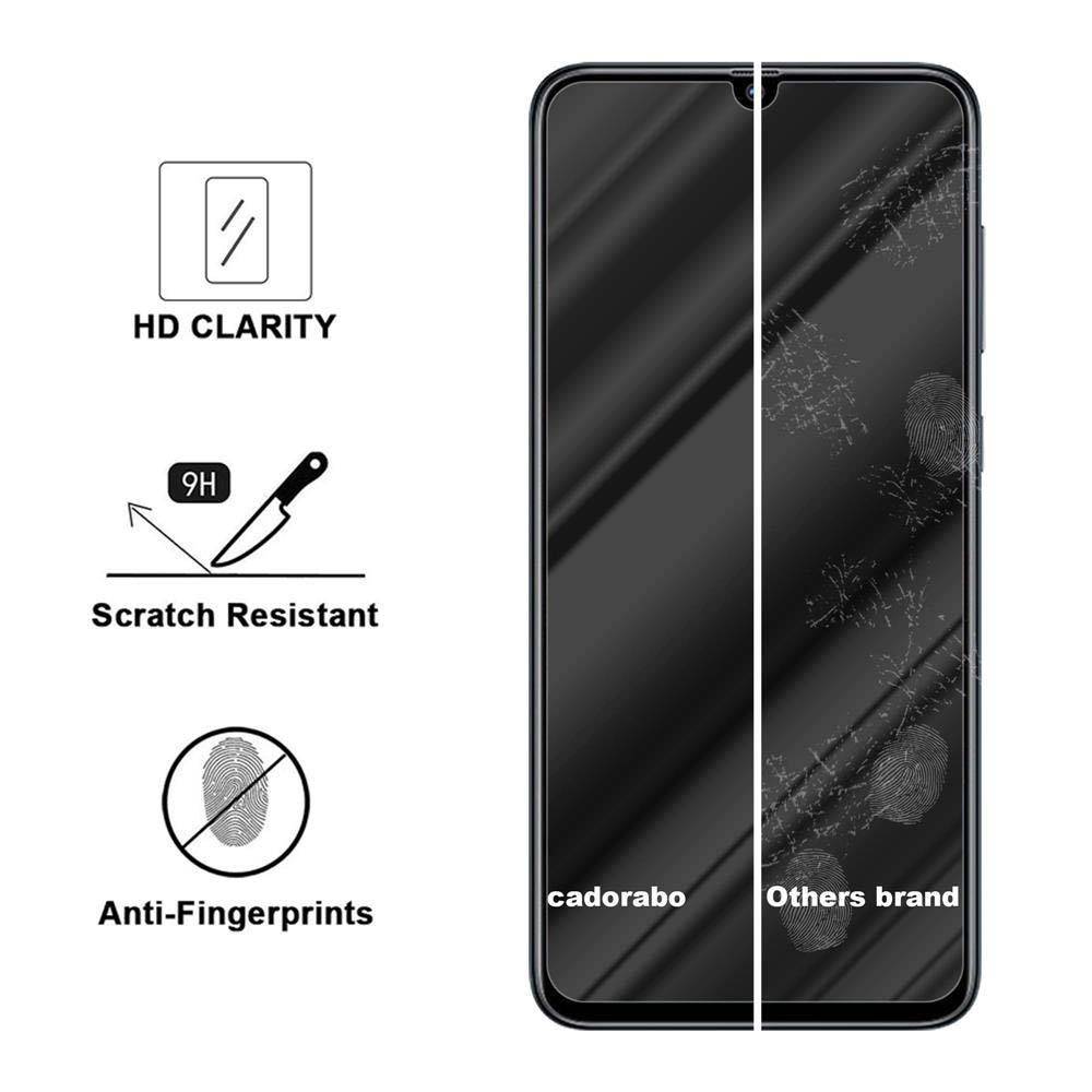 Cadorabo Panzer Folie für Samsung Galaxy A70 Schutzfolie in Transparent Gehärtetes Tempered Display-Schutzglas