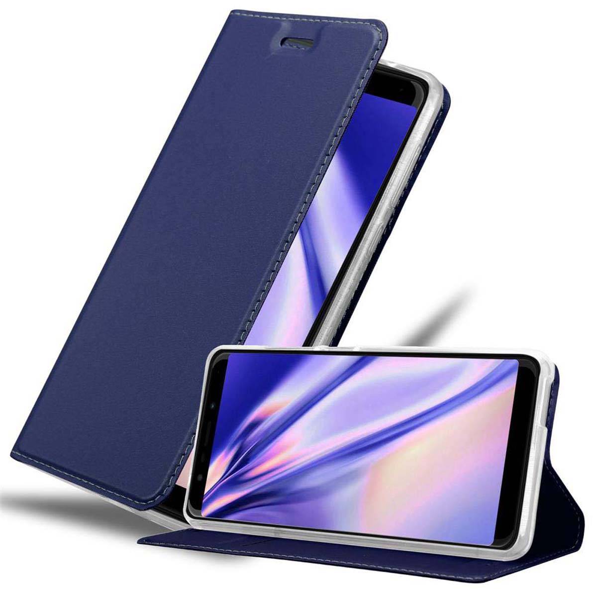 Cadorabo Handyhülle für WIKO VIEW GO Schutz Hülle in Blau Cover Etui Book Case Booklet