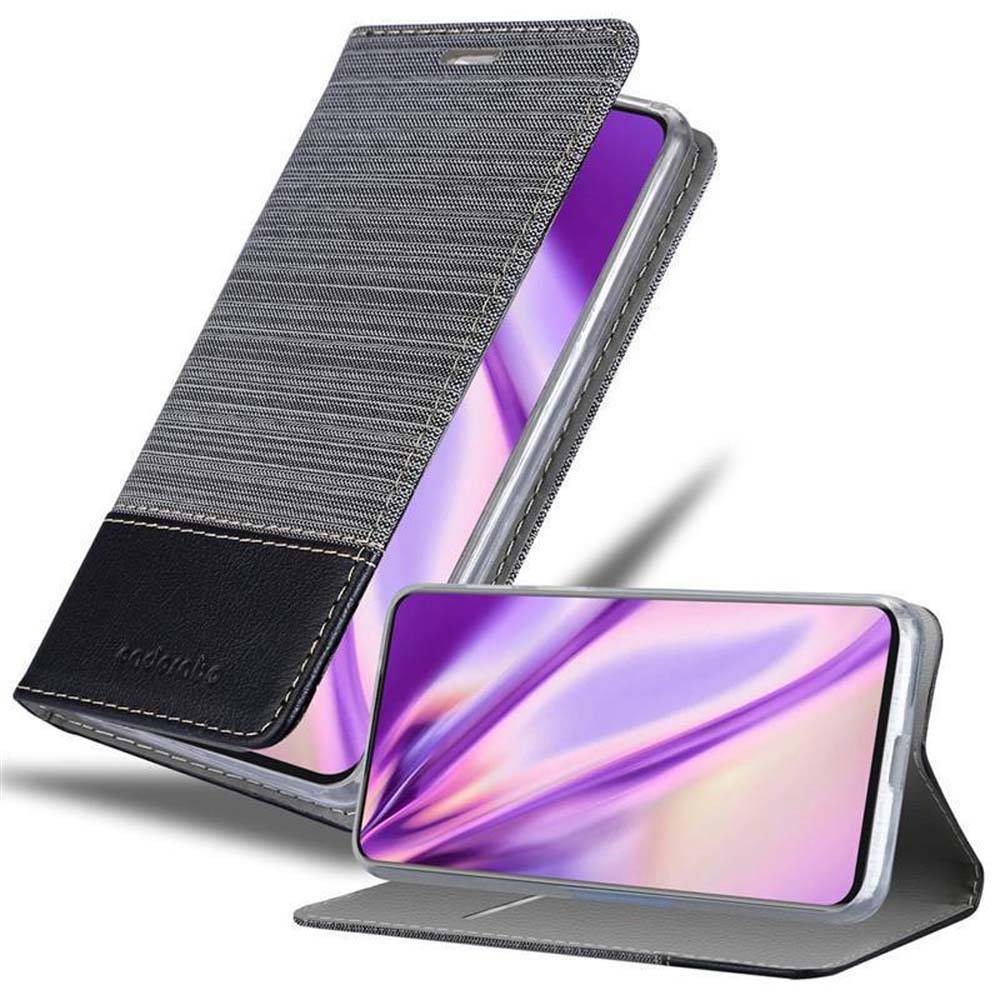 Cadorabo Hülle für Samsung Galaxy A80 / A90 4G Schutzhülle in Grau Handy Hülle Etui Book Case Cover
