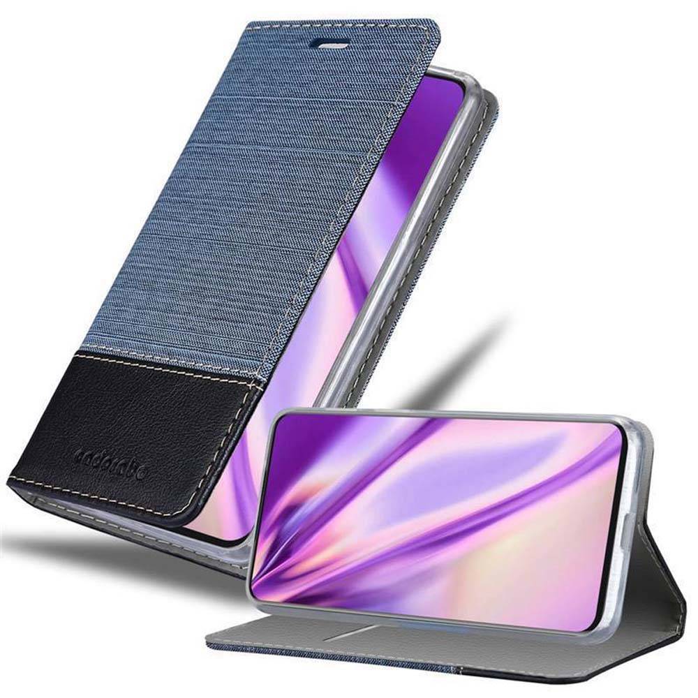 Cadorabo Hülle für Samsung Galaxy A80 / A90 4G Schutzhülle in Blau Handy Hülle Etui Book Case Cover
