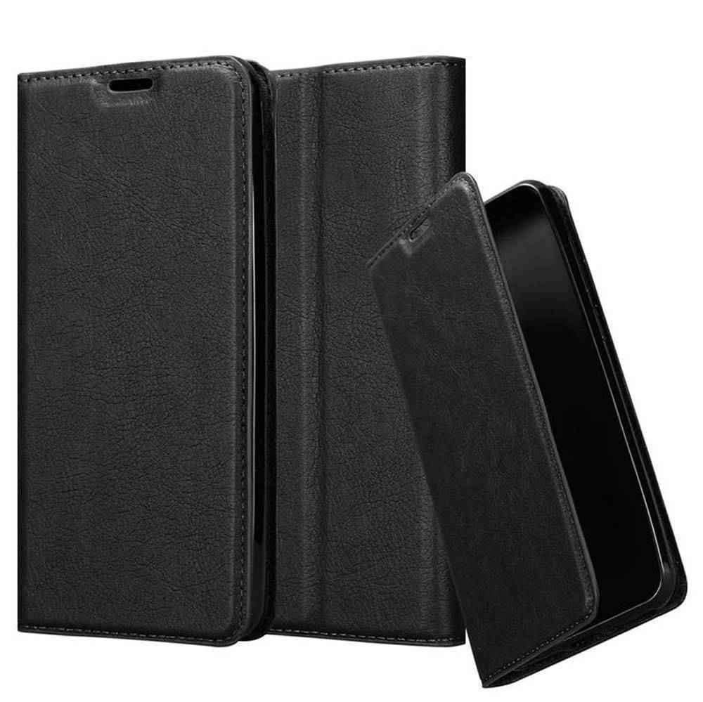 Cadorabo Hülle für Samsung Galaxy A70 / A70s Schutz Hülle in Schwarz Handyhülle Etui Case Cover Magnetverschluss