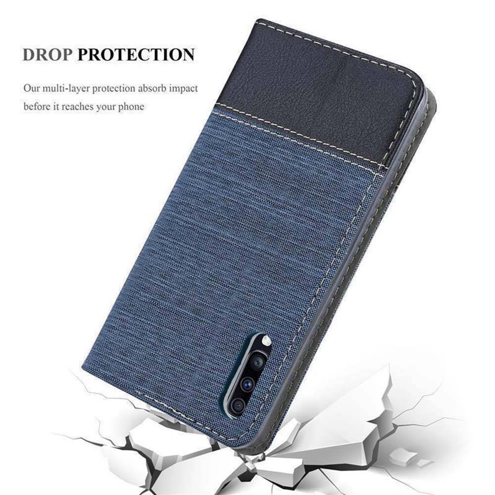 Cadorabo Hülle für Samsung Galaxy A70 / A70s Schutzhülle in Blau Handy Hülle Etui Book Case Cover