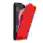 Cadorabo Hülle für HTC Desire 10 LIFESTYLE / Desire 825 Schutz Hülle in Rot Flip Etui Handyhülle Case Cover